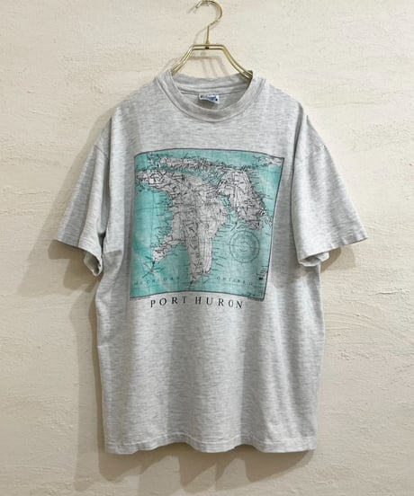 90s Hanes "PORT HURON" プリントTシャツ / size L