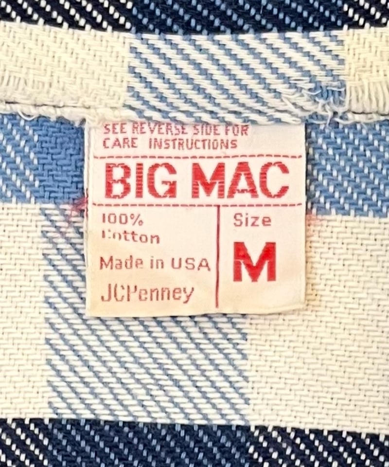 70s 『BIG MAC』 Flannel shirt 
