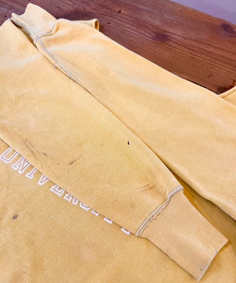 60s "WISCONSIN STATE UNIVERSITY" printed sweatshirt
