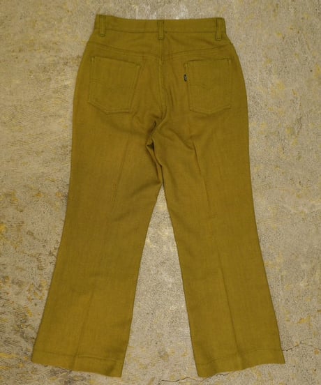 70s Olive color 『Levi's STA-PREST for gals』 "Big E" Pants