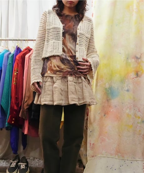 Crochet Knit Short Cardigan