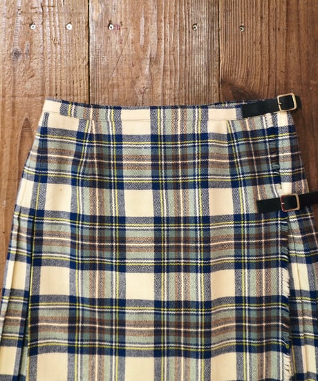 80s-90s『Mosbrook』Wool Wrap Skirt