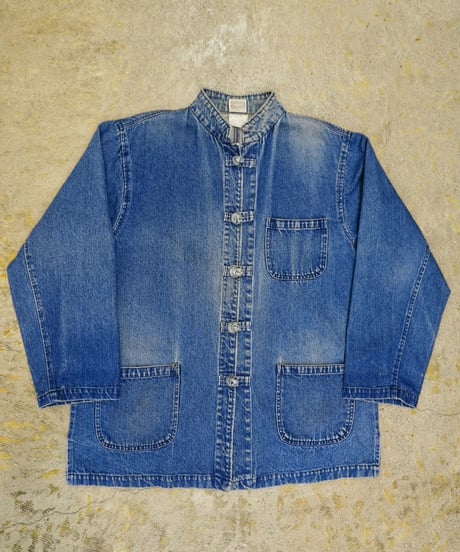 90s 『Hasting＆Smith』  Denim Chinese style coveralls