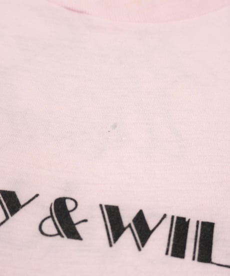 80s "Bowley & Wilson" Dallas Texas Comedy Duo Pink T-Shirt
