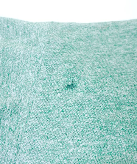 70s "Champion" Heather Green College print T-shirt / size L