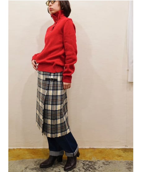 『LRL LAUREN JEANS CO. Ralph Lauren』Metal Closure Cotton Knit