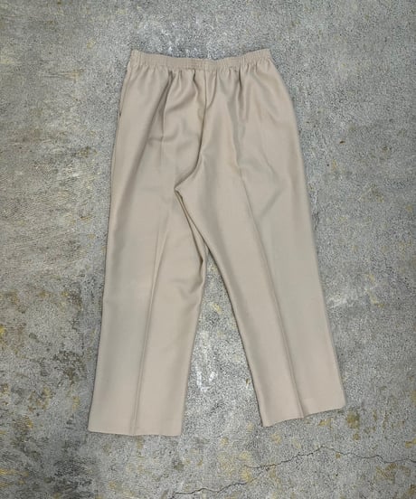 Light beige polyester easy pants