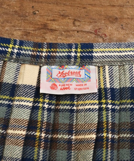 80s-90s『Mosbrook』Wool Wrap Skirt