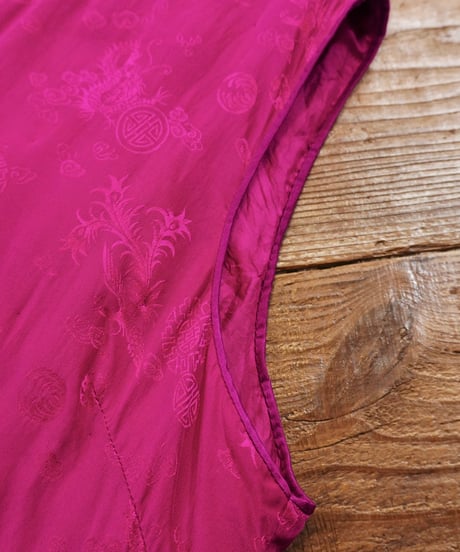 Chine Silk Padding Vest