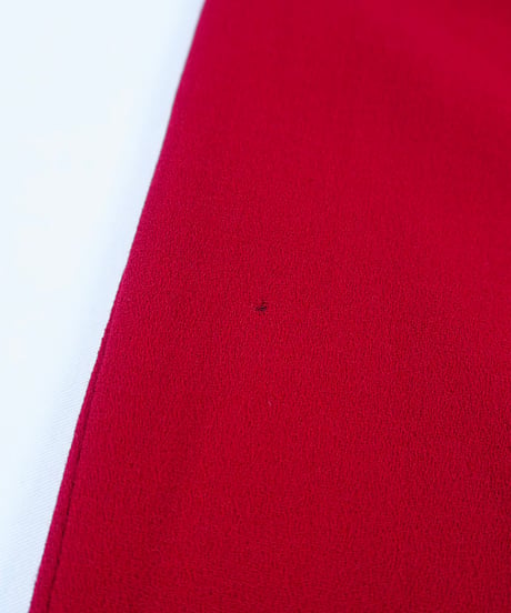 90s Red Wool Straight Skirt