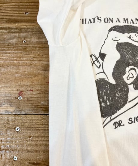 80s Hanes “WHAT’S ON A MAN’S MIND” 騙し絵Tシャツ / size M