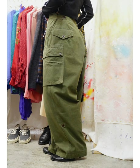 50s オランダ軍 ダブルフェイス カーゴパンツ / size W32 L31 程度