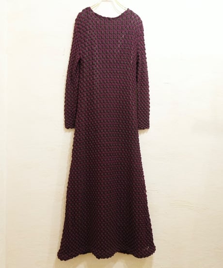 Grape-like Knit Lace Dress