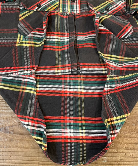 黒ベース 80s 『FIVE BROTHERS』　Flannel shirt "Made in USA" / size S