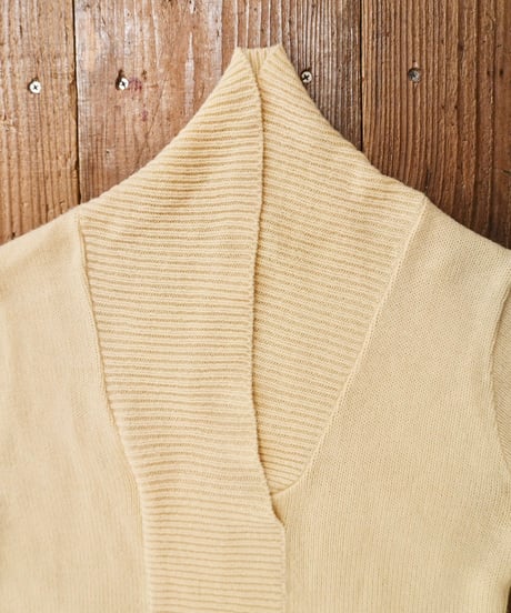 70s Shawl collar Knit