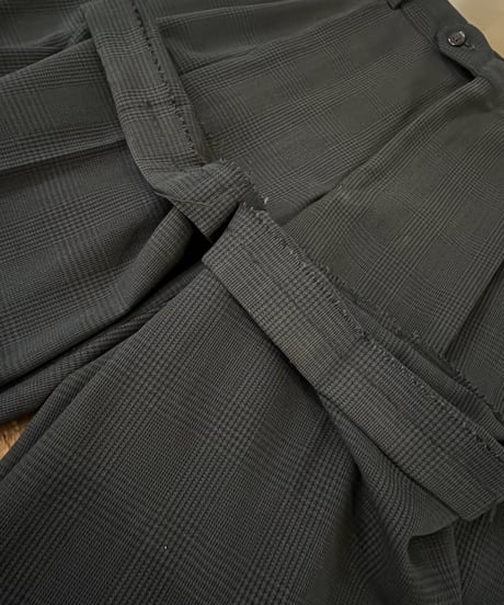 Glen Check Two-pleat Slacks