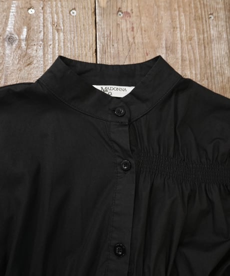 Shirred Asymmetrical Shirt Dress