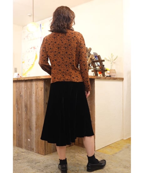 Retro Dot Double Button Blouse