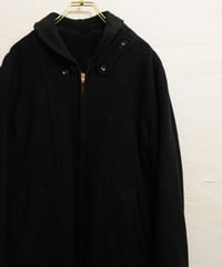 50-60s Black Wool Double zip Pharaoh Jacket