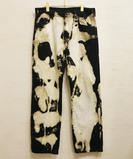 『RUSTLER』 ブラック ブリーチジーンズ / size W34 L30