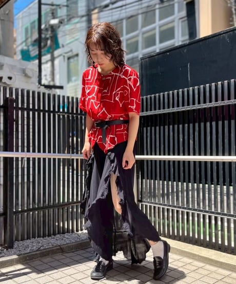 Deep Slit Ruffle Pants