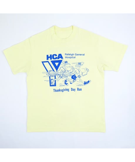 90s "HCA Thanksgiving Day Run" Printed T-shirt