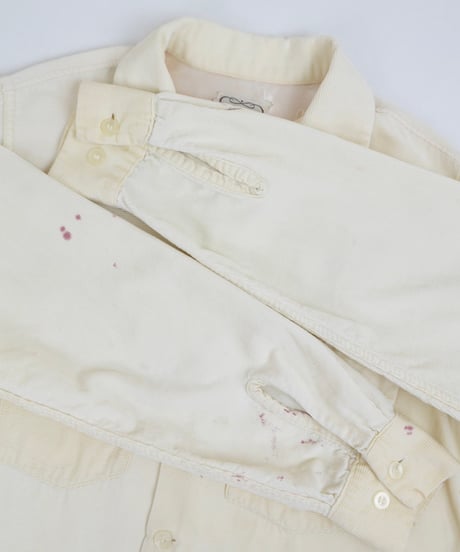 50s "Samsons" Open-collar corduroy shirt / size S