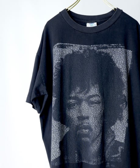 90s “Jimi Hendrix” Typography Portrait Print T-Shirt / size XL