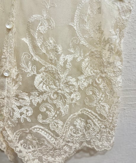 White Lace Vest