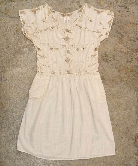 Cut Lace Cotton Dress