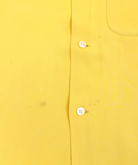 60s "NATIONAL" Rayon embroidered shirt / size L