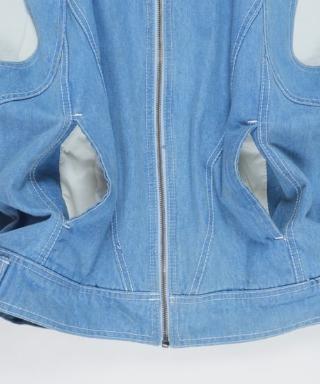 90s Collared Denim Vest