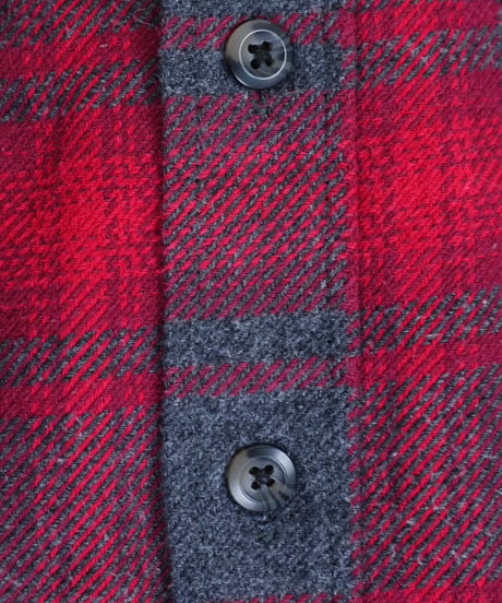 00s “ORVIS” Red Shadow Check Flannel shirt with pockets / size S