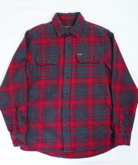 00s “ORVIS” Red Shadow Check Flannel shirt with pockets / size S