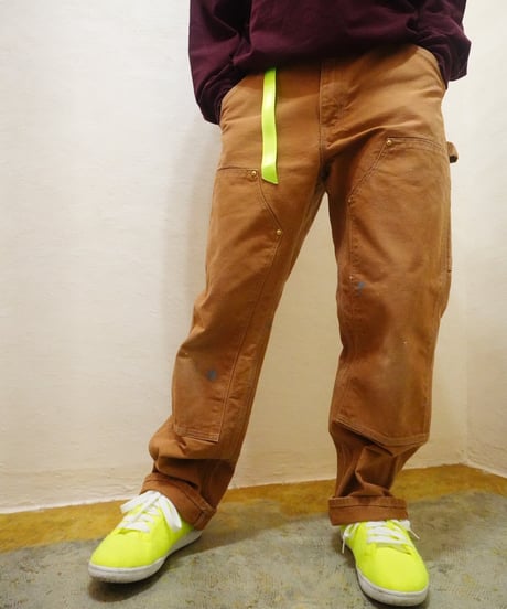 00s 『Carhartt』 ダブルニー ブラウンダックパンツ made in USA / size W31L30