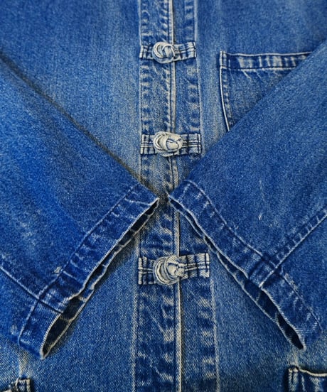 90s 『Hasting＆Smith』  Denim Chinese style coveralls
