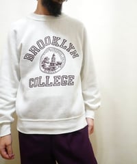 60s Unknown "BROOKLYN COLLEGE" プリントスウェット
