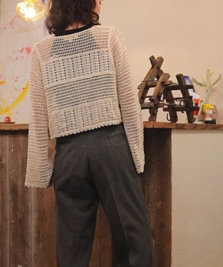 Crochet Knit Short Cardigan