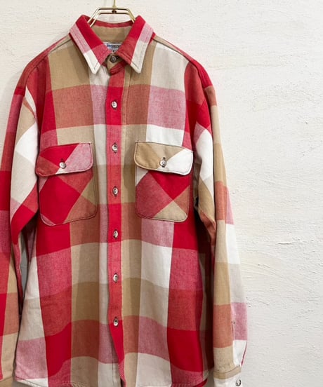 80s 『FIVE BROTHERS』　Flannel shirt "Made in USA" / size M