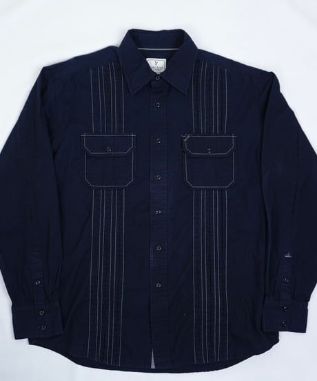 "MARC ECKŌ" pin tuck Stitched shirt / size L