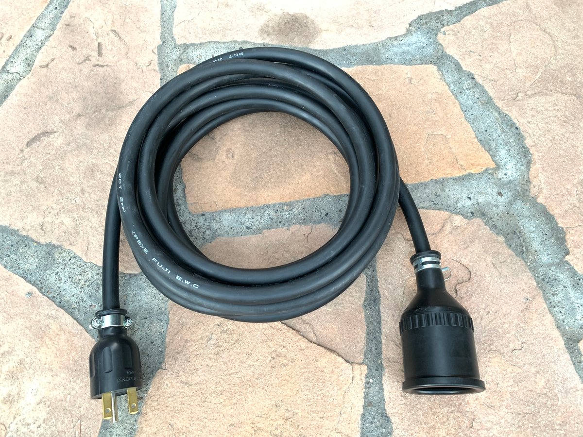 電気自動車専用コンセント対応 ☆ 200V 充電器の延長コード 6メートル