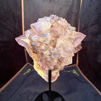 光が触れた瞬間、淡紫から金色へ アメジスト＆アメトリン　251201-2