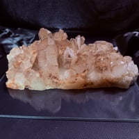 25928-1 ◆四川省産◆ 希少種 天然レッドクォーツ（タンジェリンクォーツ） クラスター ◆約4kg◆ 魂を導くグロースラインと風水の力◆