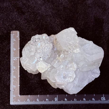 25911-3 極上透明結晶☆インド産アポフィライト☆虹色に煌めく高貴な浄化の石
