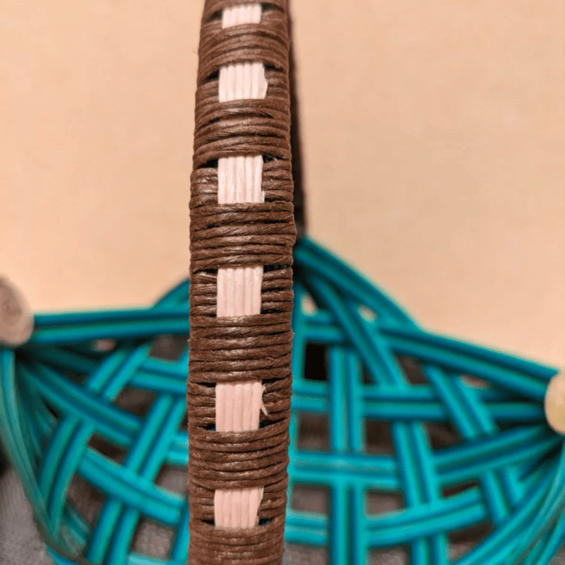 かご 小物入れ バスケット クラフトバンド エコクラフト ハンドメイド