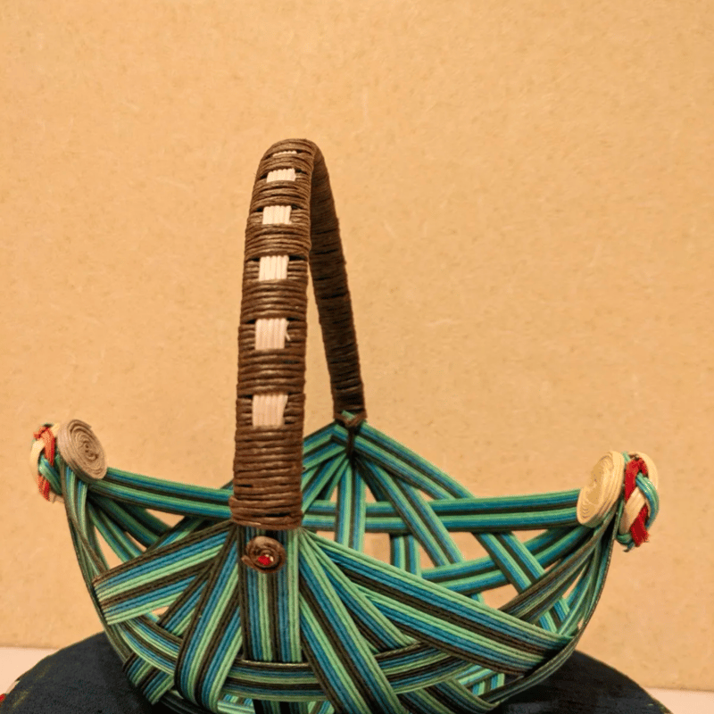 かご 小物入れ バスケット クラフトバンド エコクラフト ハンドメイド