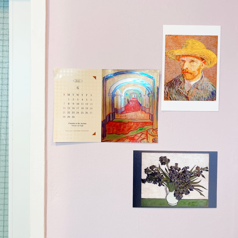 キラキラアートカレンダー2026 ゴッホ | ヨゾラノインサツヤ