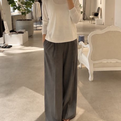 （8/20 13時オーダー締切) C.T.plage リネンラウンドネックハーフスリーブ