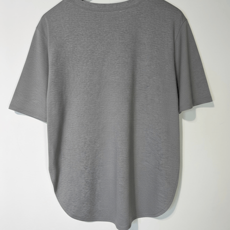 コットンスムースナノシアー ロゴ刺繍Tシャツ