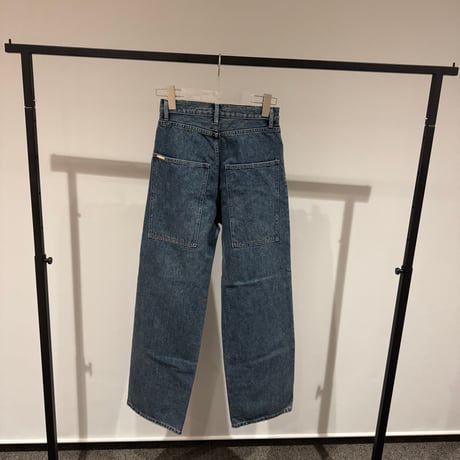 タックバギーデニムパンツ